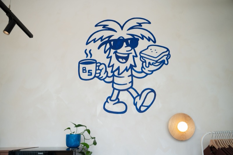 Barbados Slim mascot mural